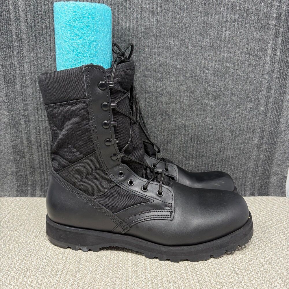 Rothco Black Sierra Sole Boots 8” Combat Tactical Nylon Leather Men’s 13 R
